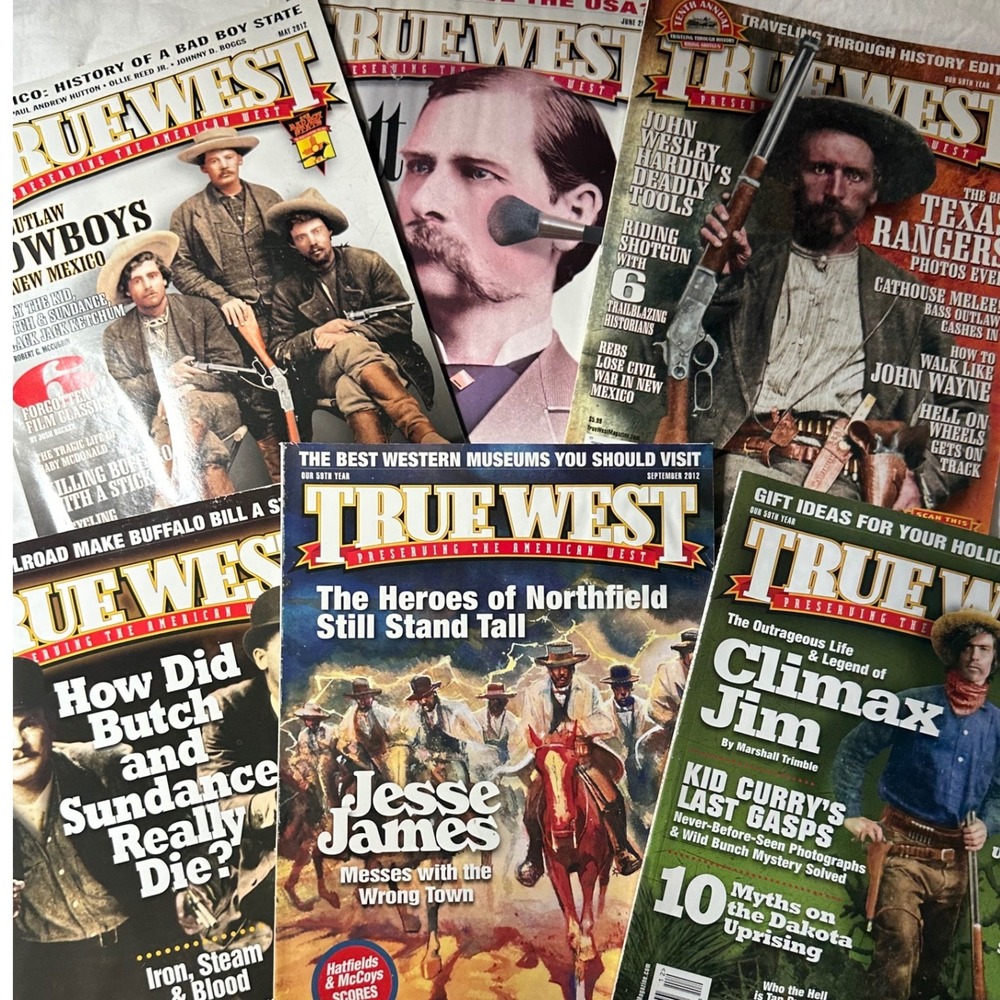 True West Magazine Bundle 6 Issue 2012 Multi Excellent Jesse James Butch Cassidy